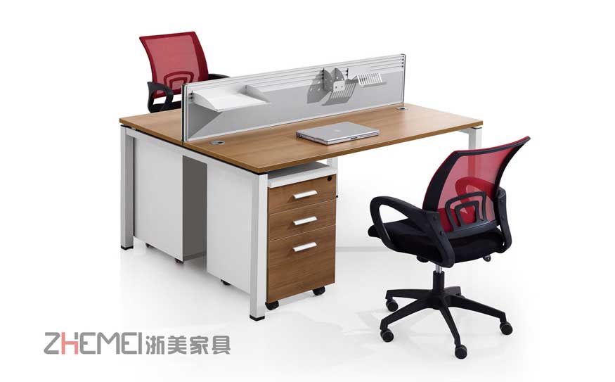 职员工位桌、电脑桌、浙美经理工作台、南京浙美办公家具LQ-D0415产品展示图