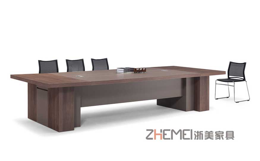 会议桌、长桌、培训桌、浙美办公家具28P3801产品正面展示图
