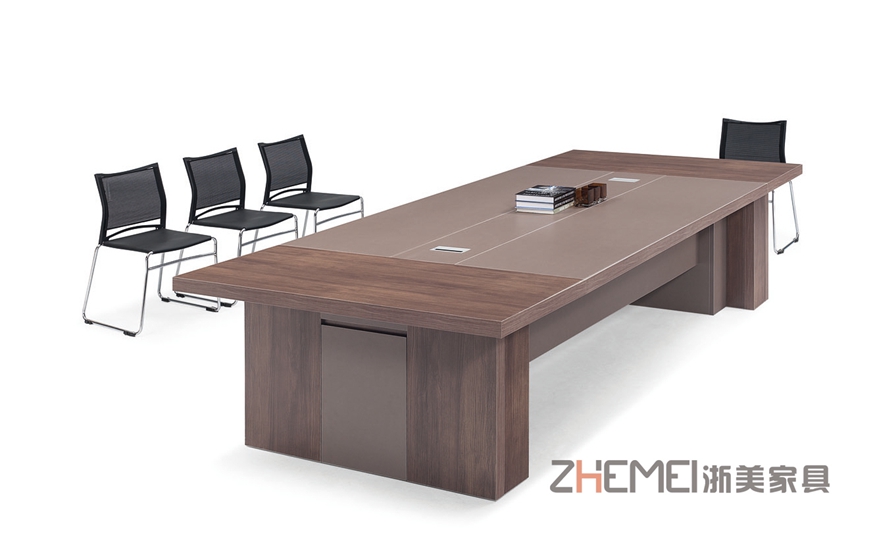 会议桌、长桌、培训桌、浙美办公家具28P3801产品侧面展示图.jpg