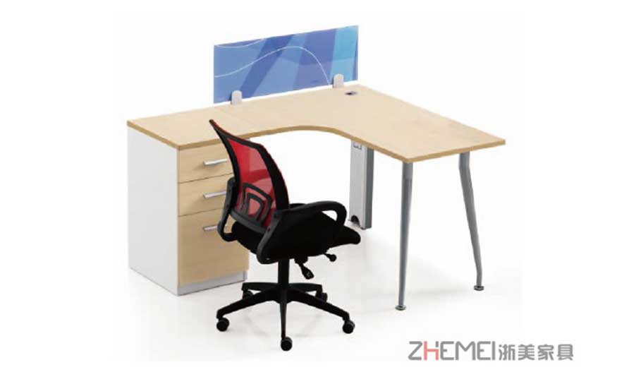 职员桌、办公桌、电脑桌、浙美办公家具DY-D1014产品展示图